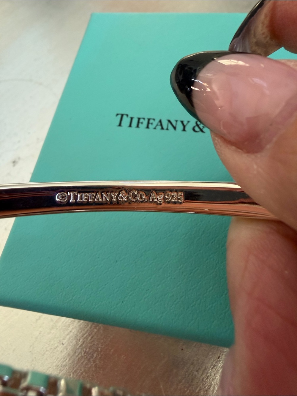 NEW Tiffany & Co. Silver ID Men’s Bracelet - Tiffany Blue Pouch Included 7” - Picture 4 of 6